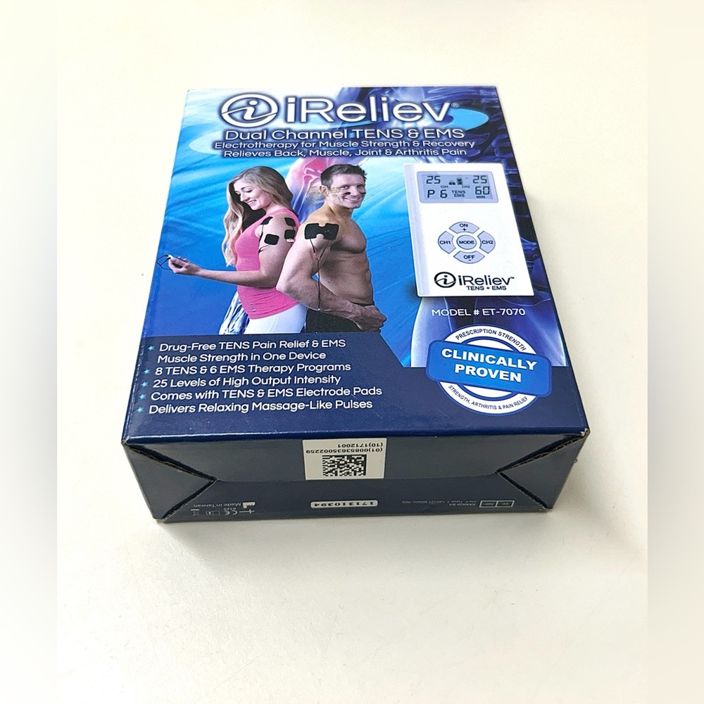 iRelive ET-7070 TENS with EMS Pain Relief and Muscle Stimulator